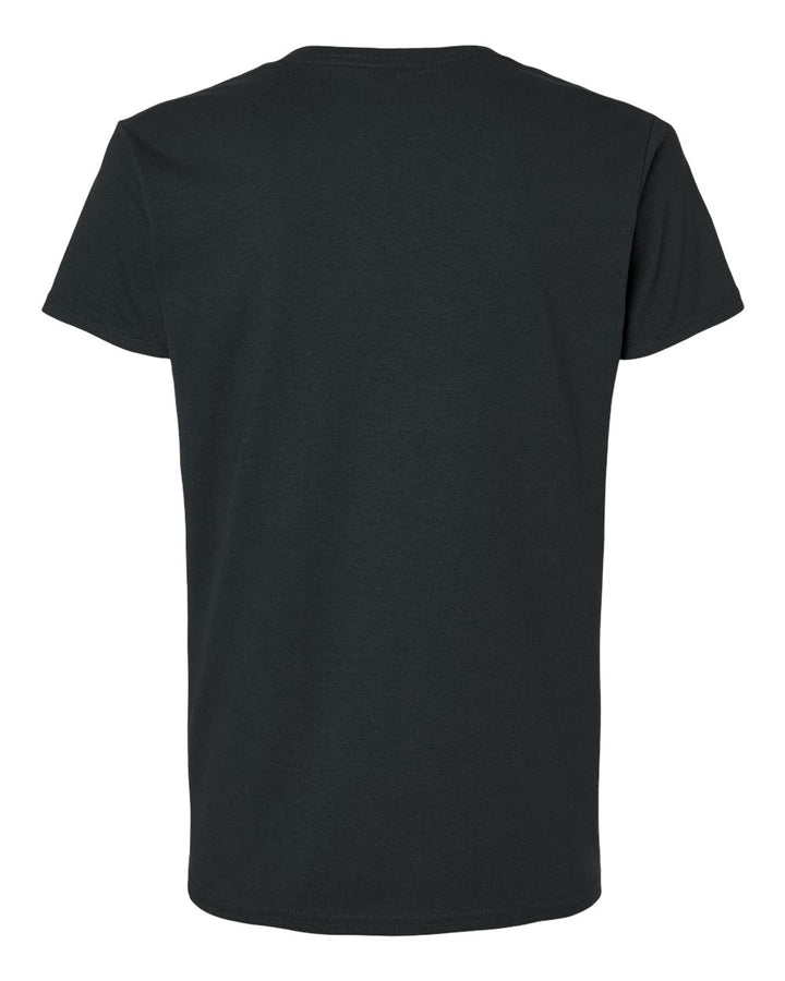 Rear View of Black Ultra Cotton® Women’s T-Shirt - 2000L