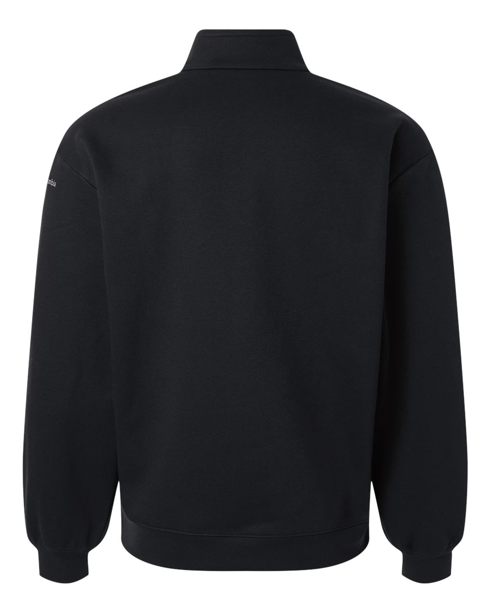 Rear View of Black Women's Aldermore Half-Zip Pullover - 216515