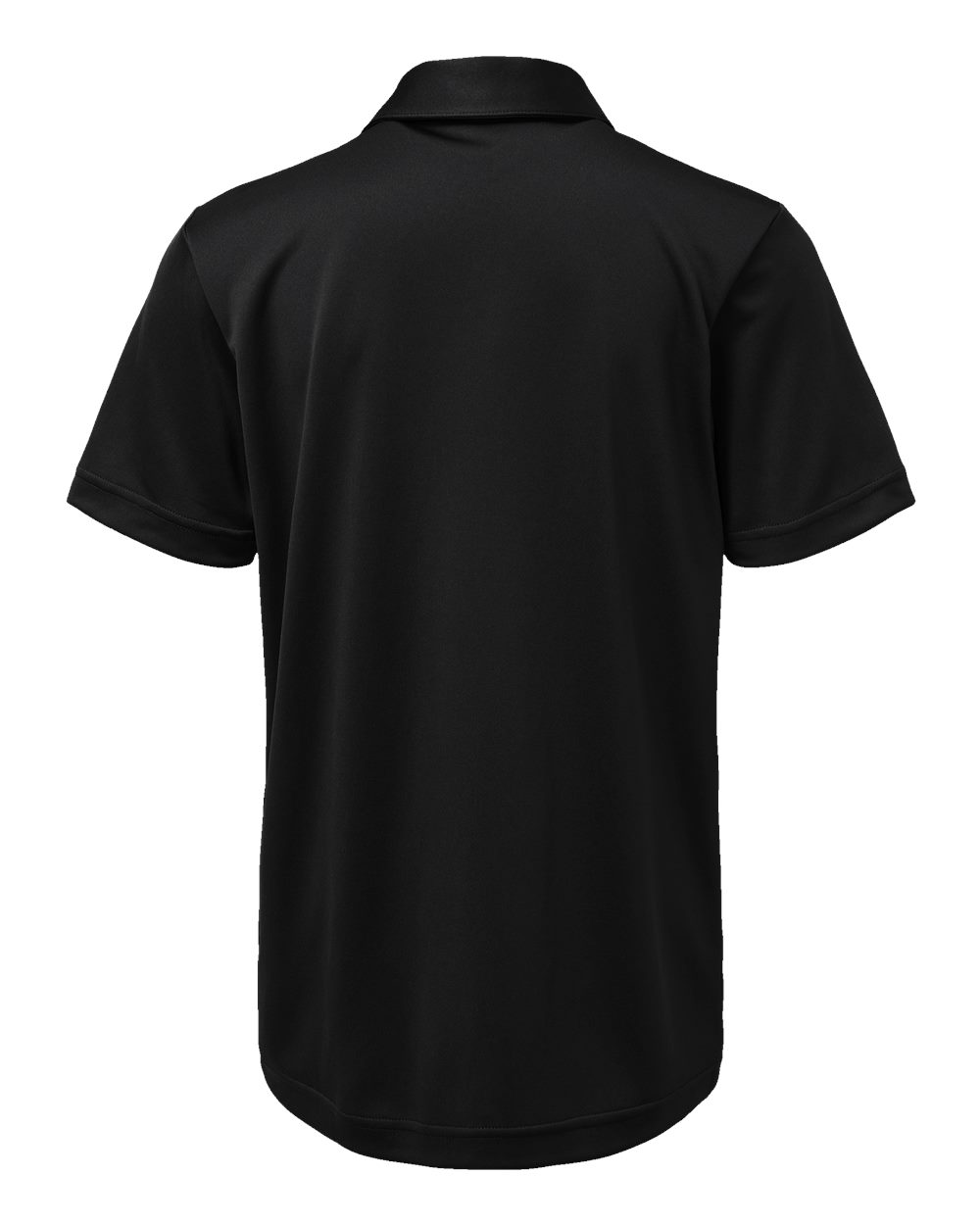 Rear View of Black Youth Performance Polo - A4000