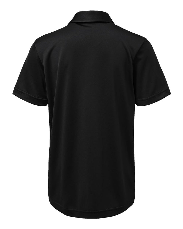 Rear View of Black Youth Performance Polo - A4000