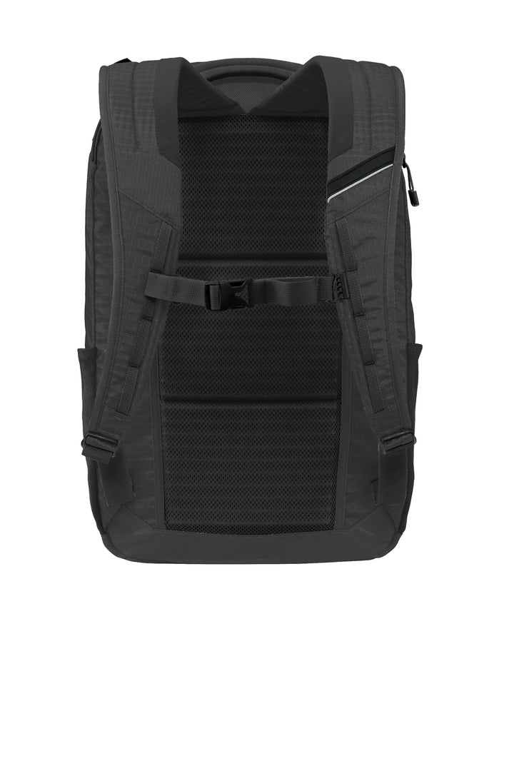 Rear View of Black/Black OGIO Shuttle Pack. 411094