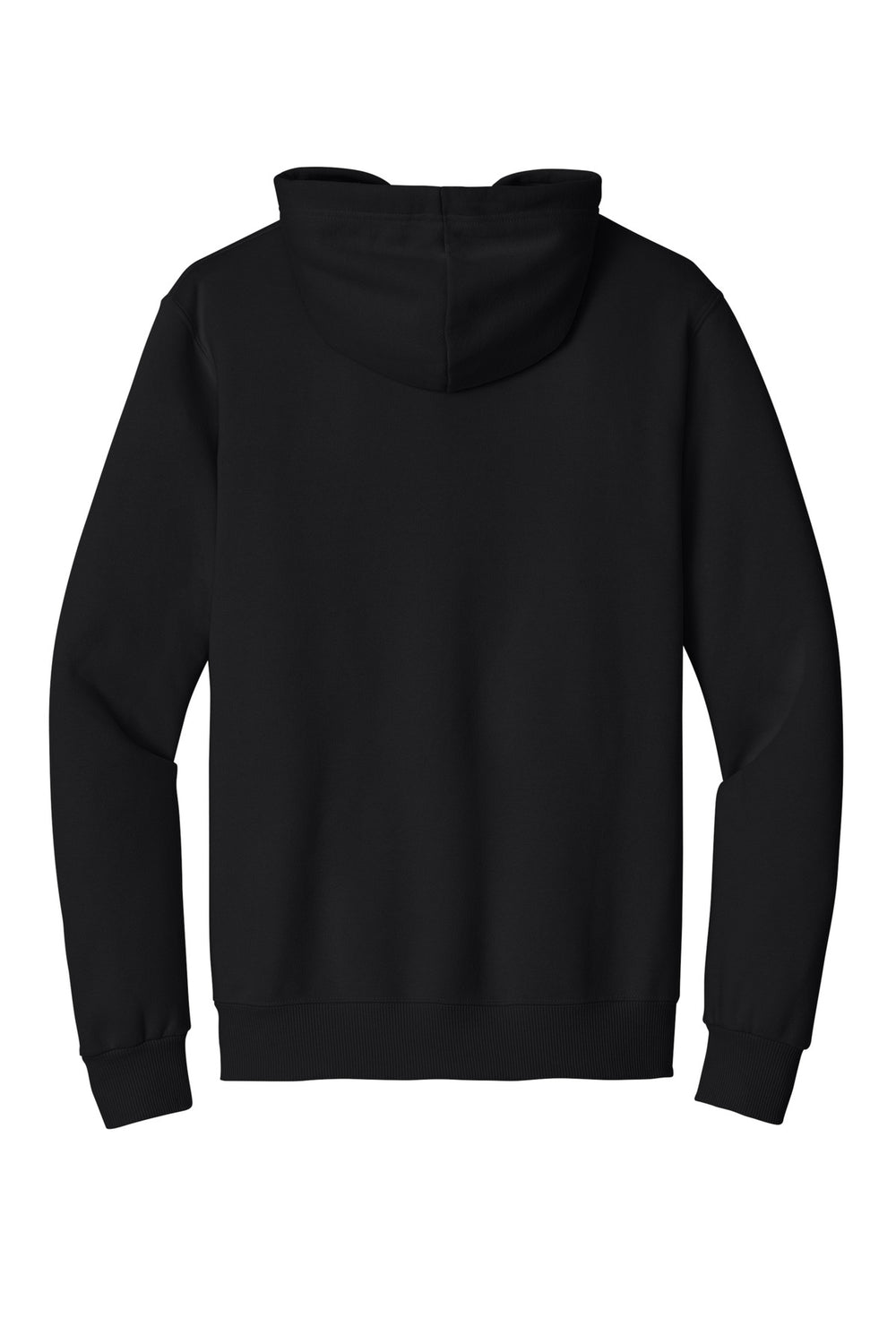 Rear View of BlackInk Jerzees Eco Premium Blend Pullover Hooded Sweatshirt 700M