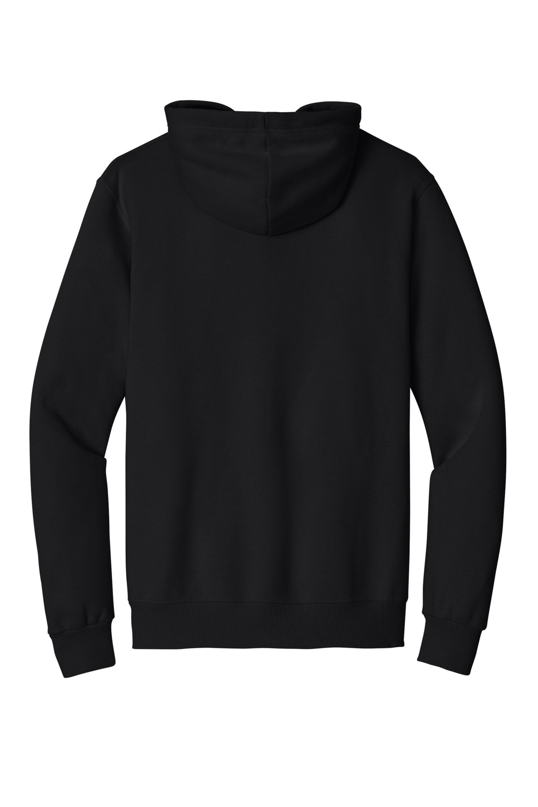 Rear View of BlackInk Jerzees Eco Premium Blend Pullover Hooded Sweatshirt 700M