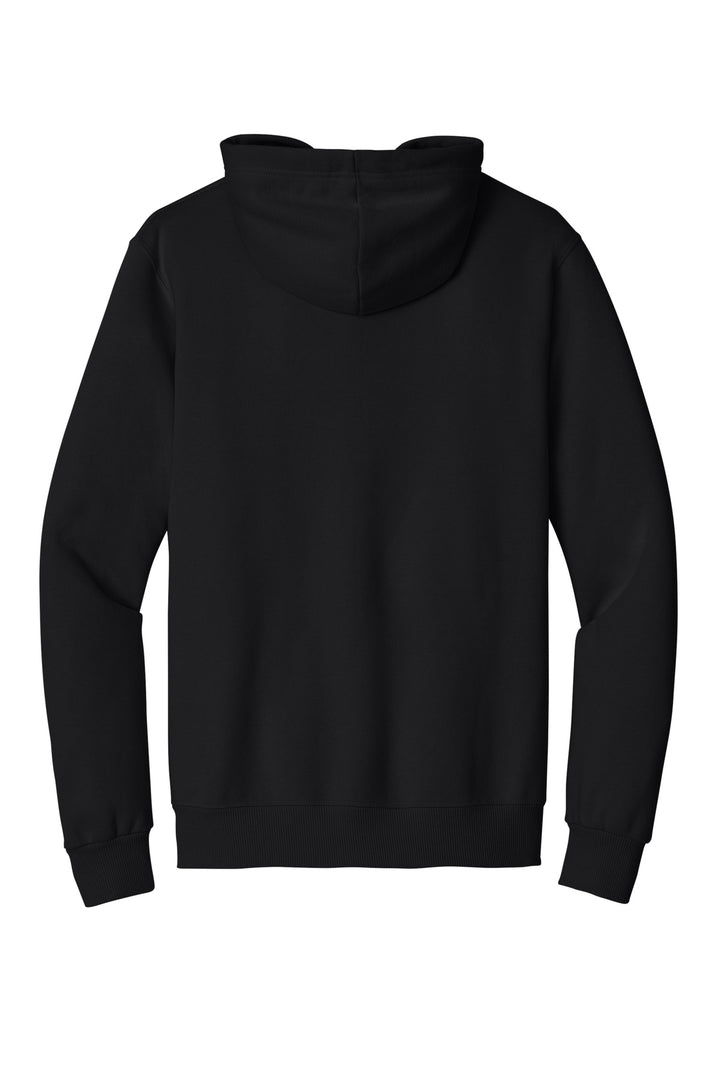 Rear View of BlackInk Jerzees Eco Premium Blend Pullover Hooded Sweatshirt 700M