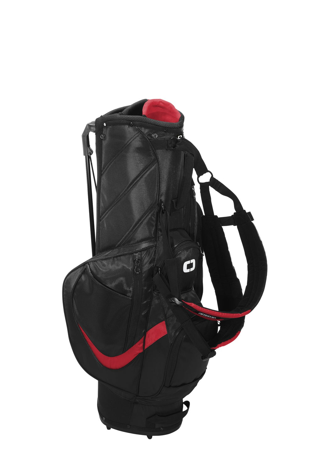 Rear View of Black/Red OGIO Vision 2.0 Golf Bag 425044