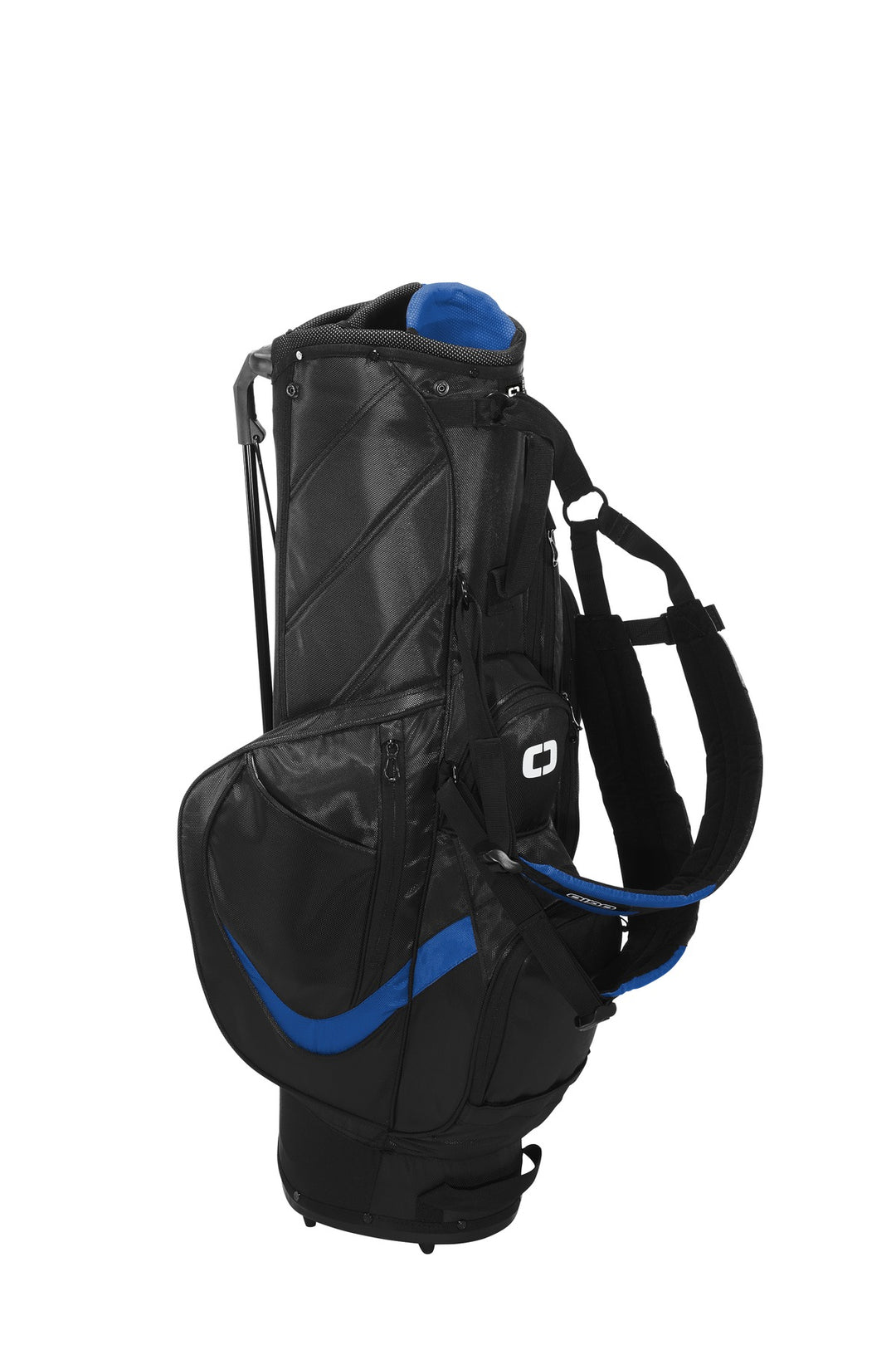 Rear View of Black/Royal OGIO Vision 2.0 Golf Bag 425044