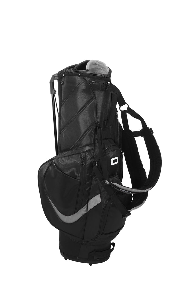 Rear View of Black/Silver OGIO Vision 2.0 Golf Bag 425044