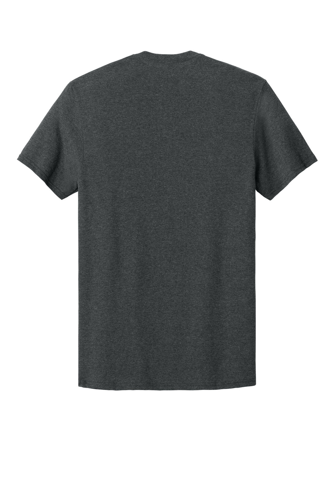 Rear View of BlkHthr Jerzees Classics Unisex Cotton T-Shirt 363M