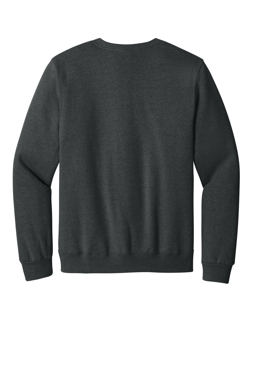 Rear View of BlkInkHtr Jerzees Eco Premium Blend Crewneck Sweatshirt 701M