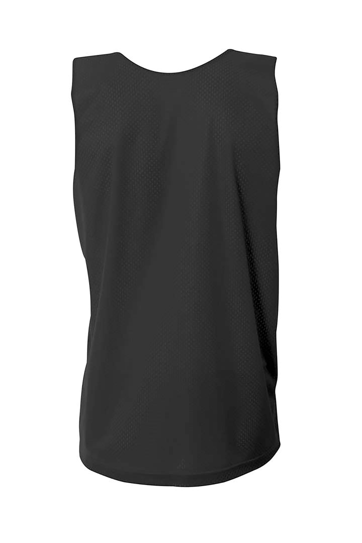 Rear View of Blk/White A4 Sprint Reversible Mesh Tank A4NF1270
