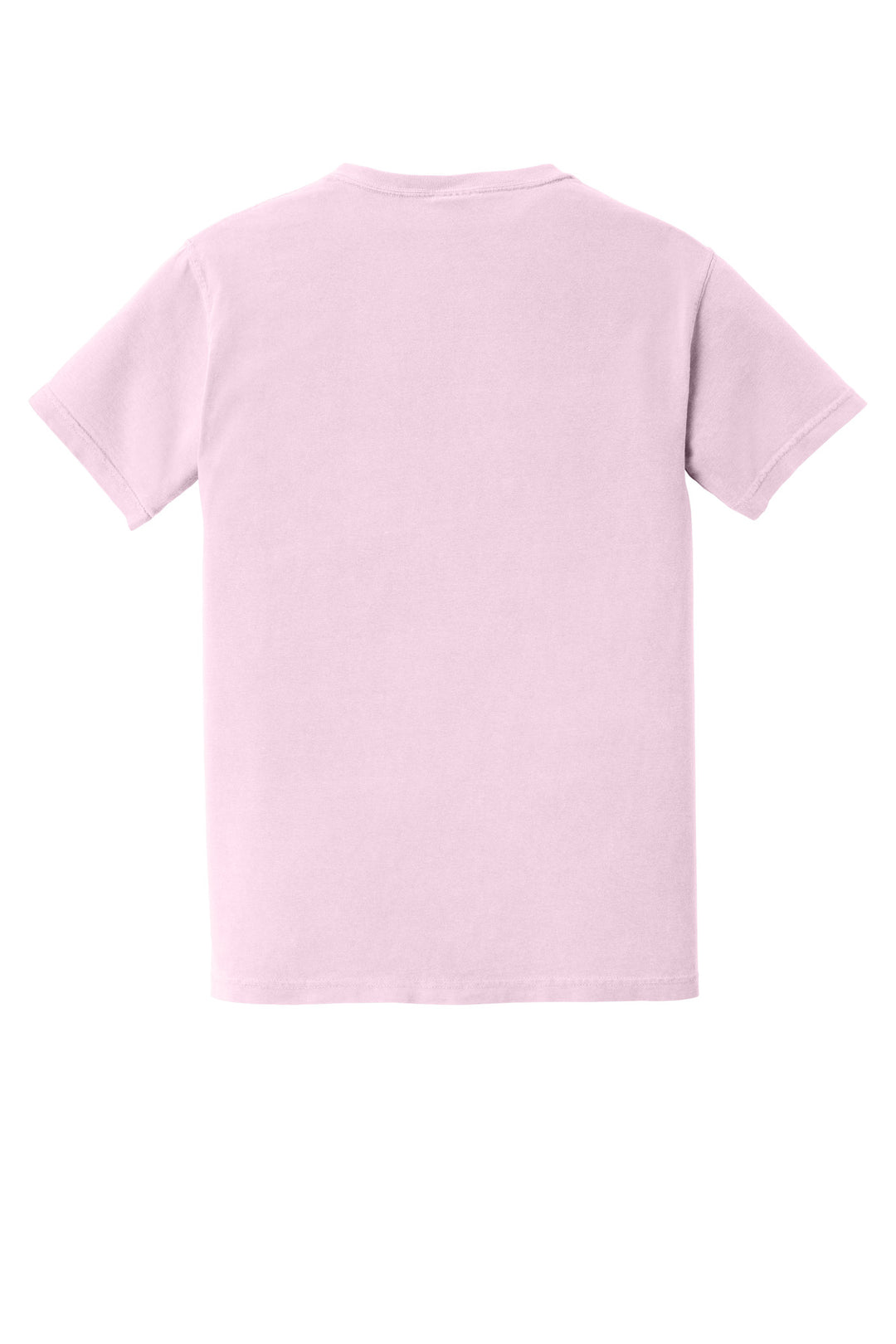 Rear View of Blossom COMFORT COLORS Heavyweight Ring Spun Pocket Tee. 6030