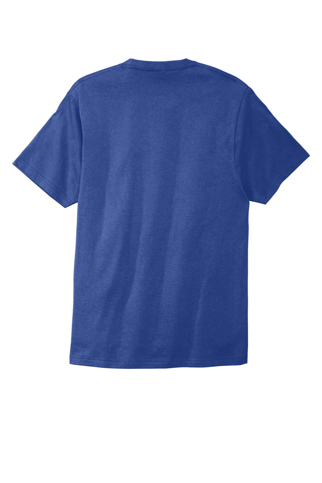 Rear View of Blue Iris Port & Company Bouncer Tee PC600