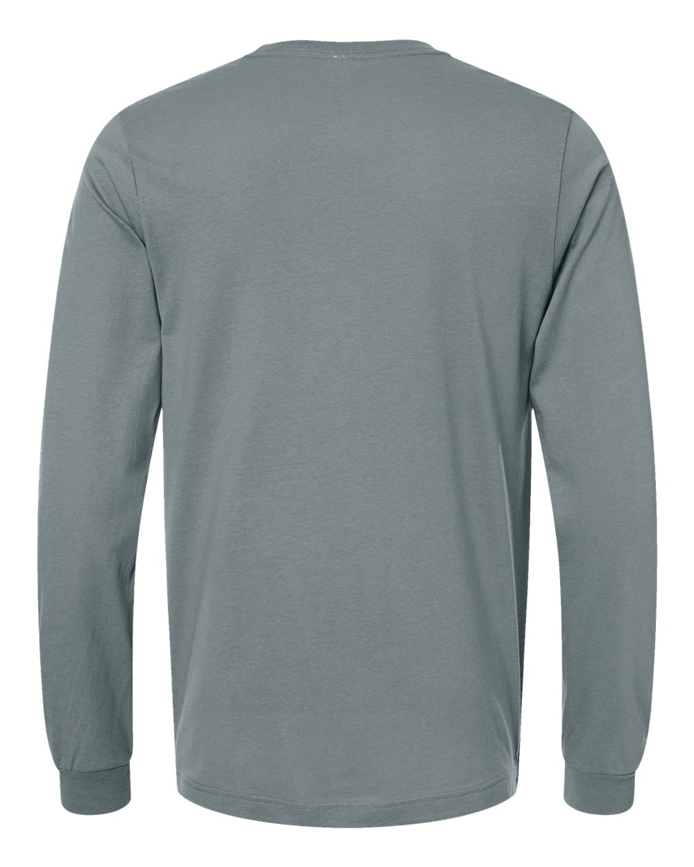 Rear View of Blue Storm Jersey Long Sleeve Tee - 3501