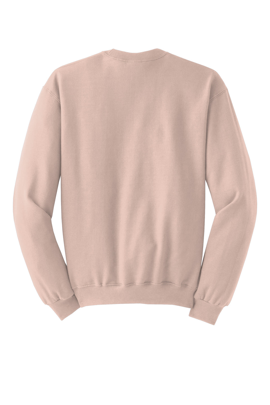 Rear View of BlushPink Jerzees - NuBlend Crewneck Sweatshirt. 562M