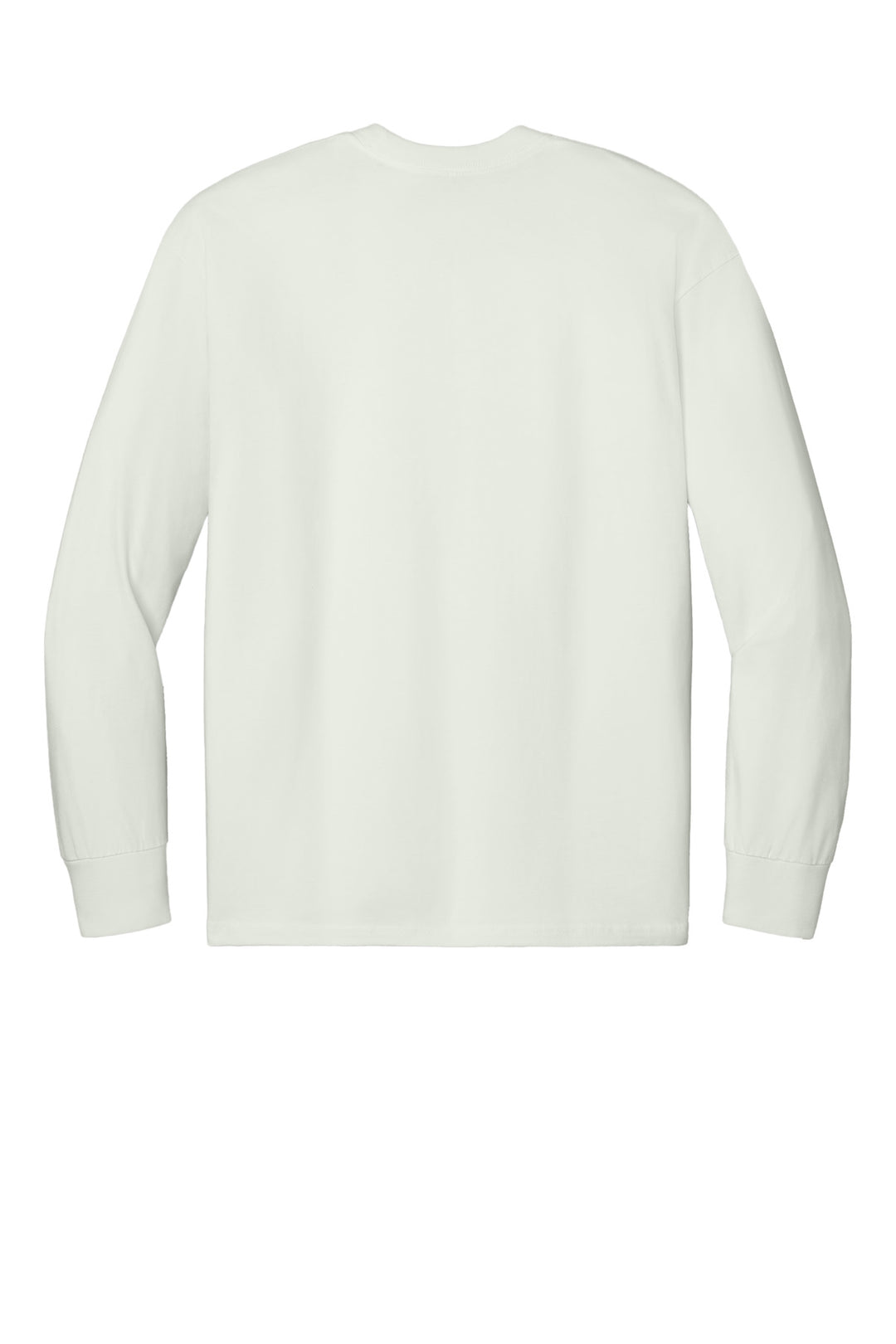 Rear View of Bone Next Level Apparel Heavyweight Long Sleeve Tee NL7211