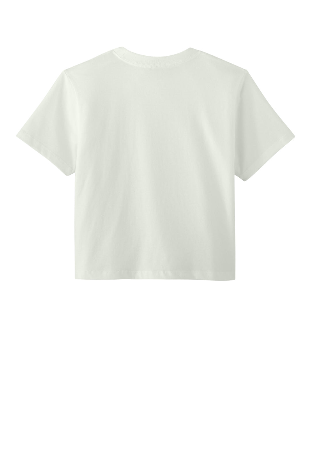 Rear View of Bone Next Level Apparel Women's Heavyweight Boxy Tee NL7610