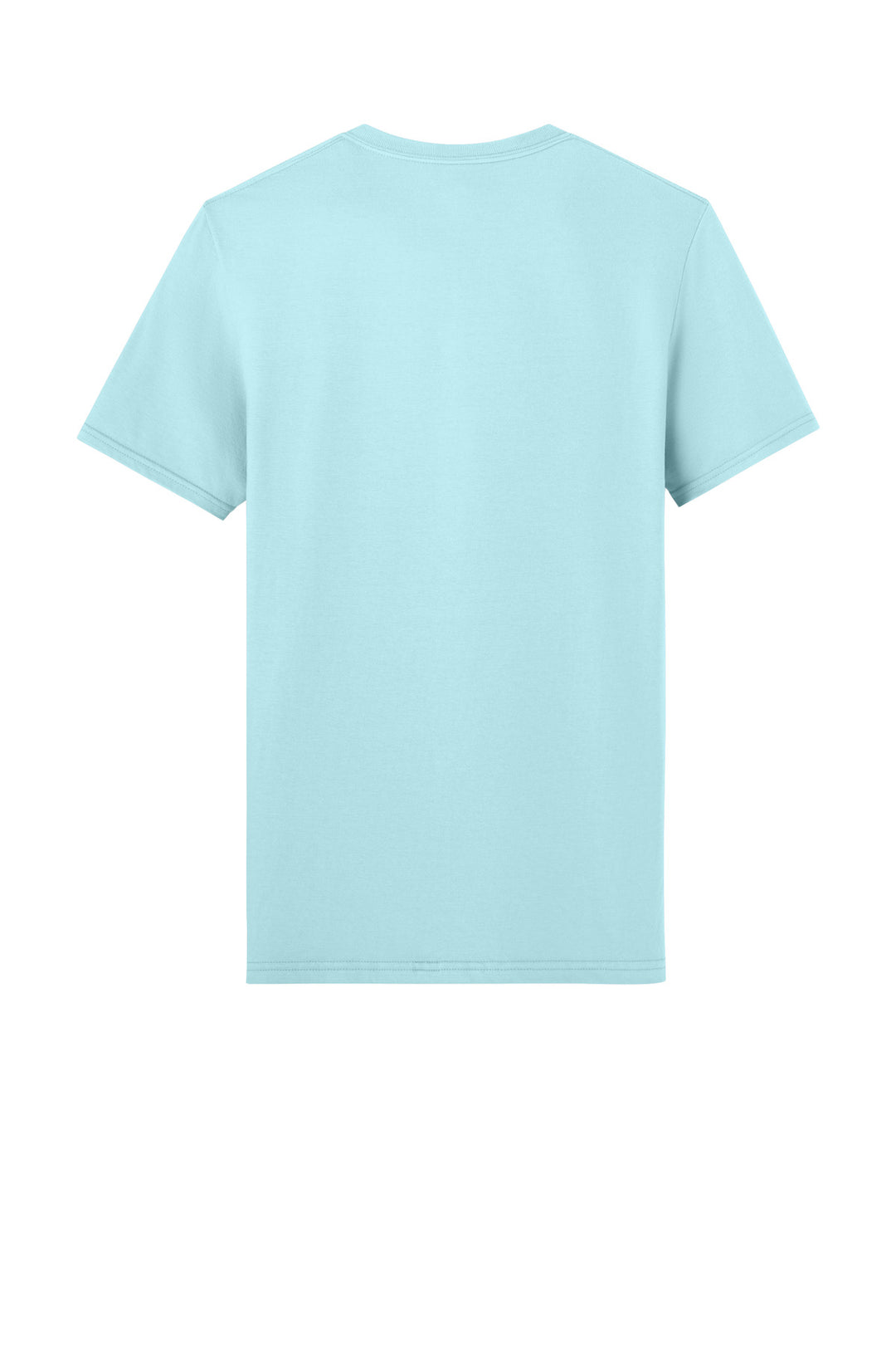 Rear View of BreezyBlue Jerzees Unisex Premium Combed Ring Spun Cotton Tee 570M