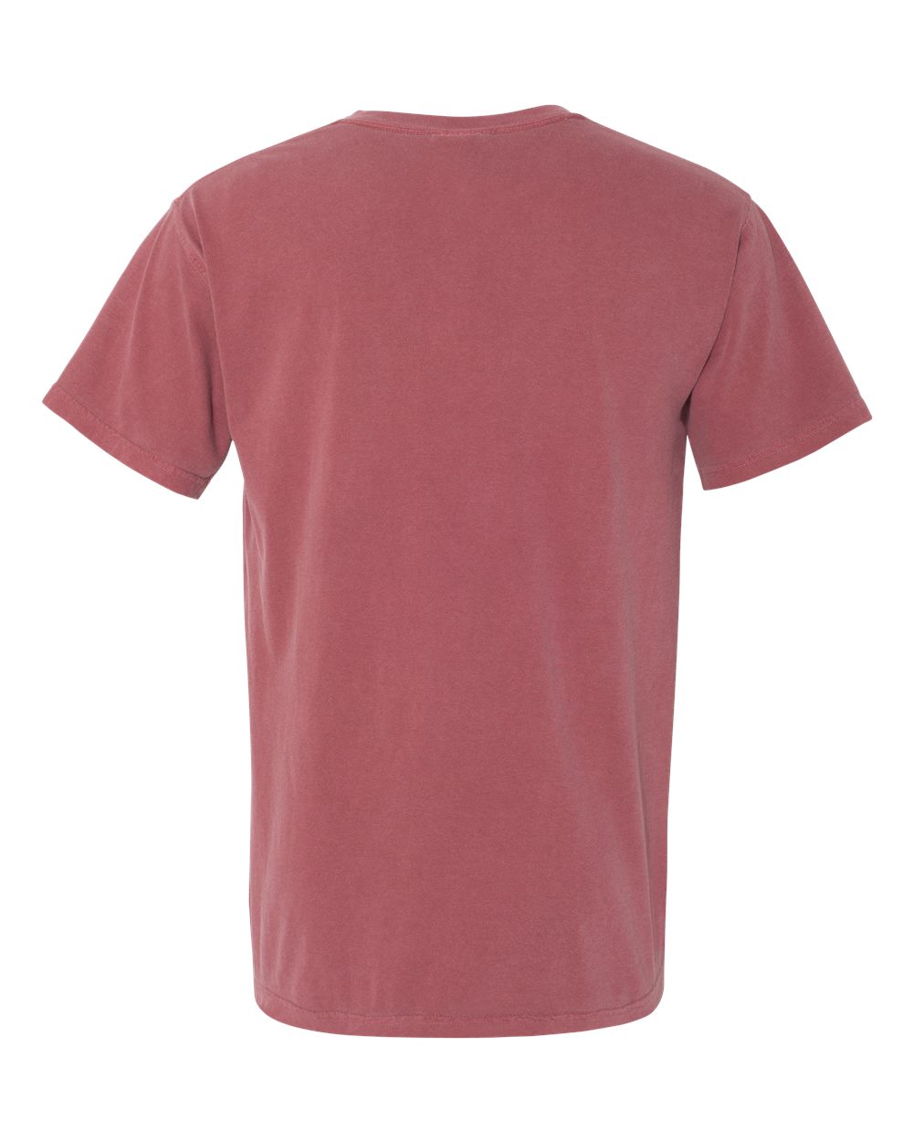Rear View of Brick Garment-Dyed Heavyweight Pocket T-Shirt - 6030