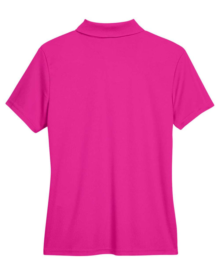 Rear View of Bright Magenta Women's Origin Performance Piqué Polo - 78181