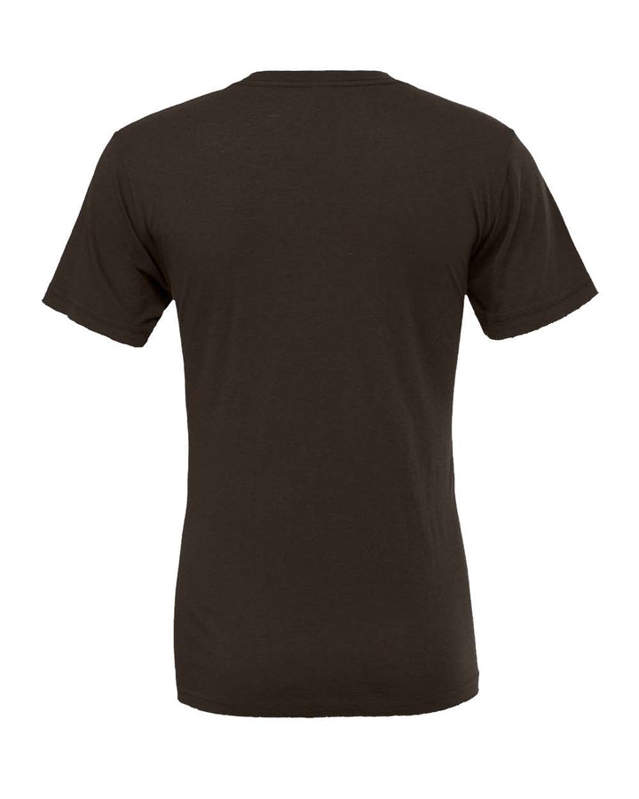 Rear View of Brown Jersey Tee - 3001