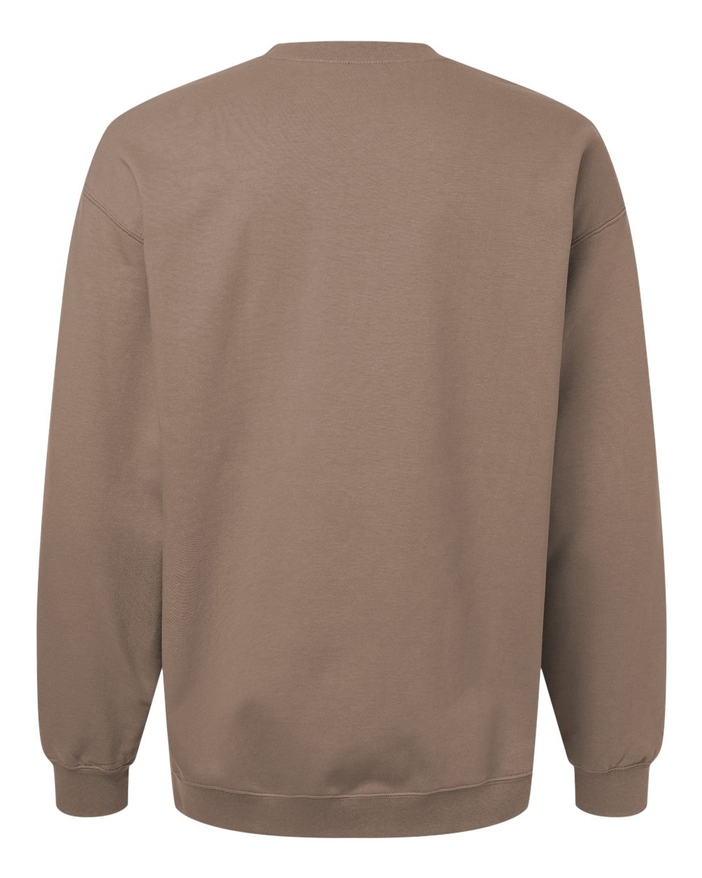 Rear View of Brown Savana Softstyle® Midweight Crewneck Sweatshirt - SF000