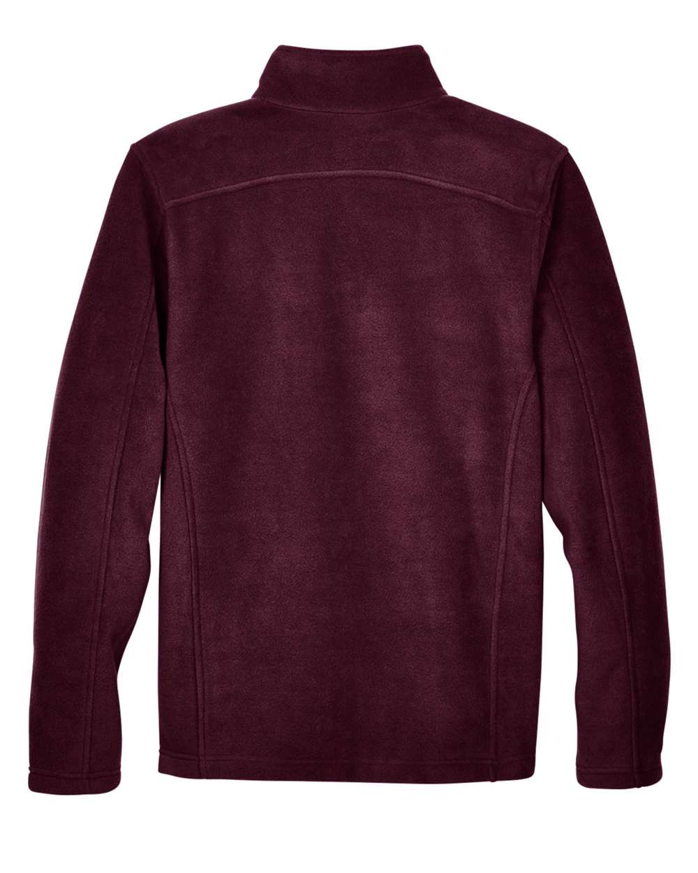 Rear View of Burgundy Men's Journey Fleece Jacket - 88190