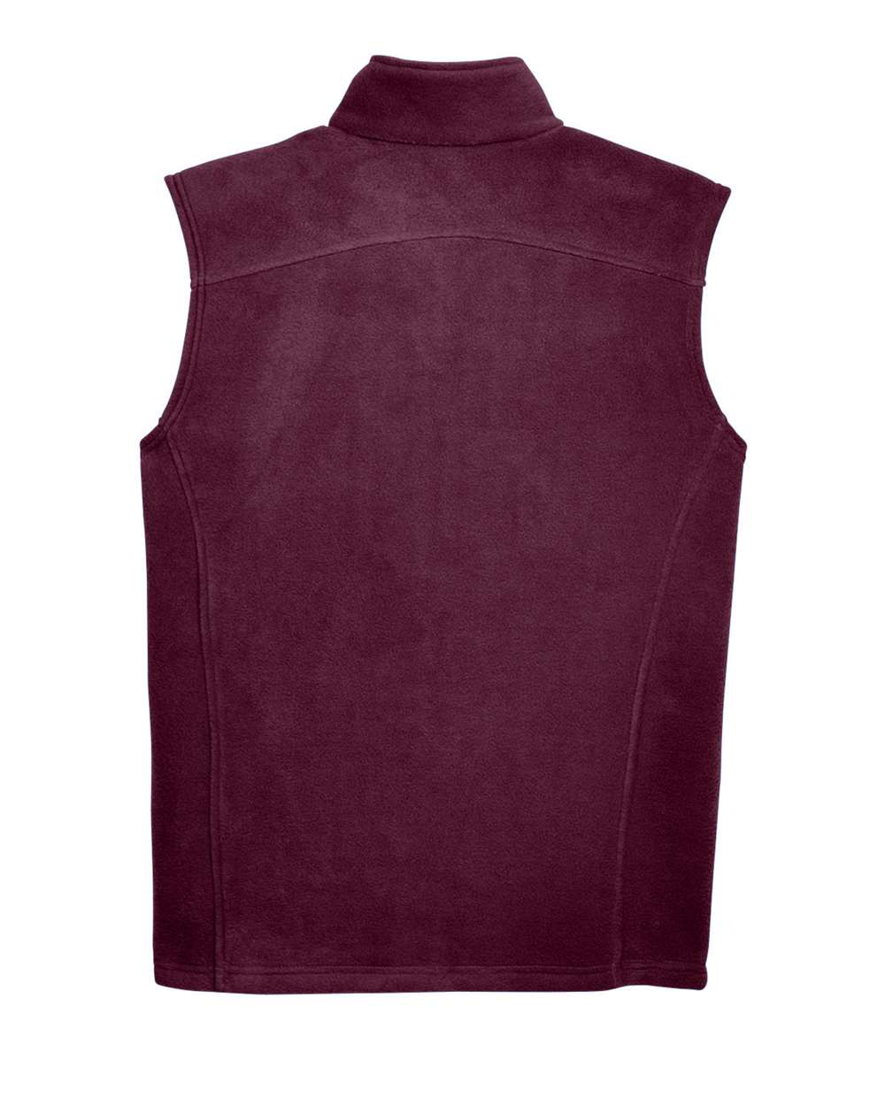 Rear View of Burgundy Men's Journey Fleece Vest - 88191