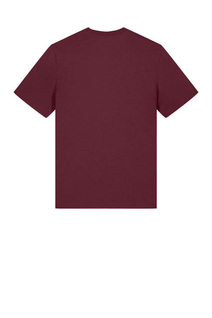 Rear View of Burgundy Stanley/Stella Unisex Creator 2.0 Tee SXU001