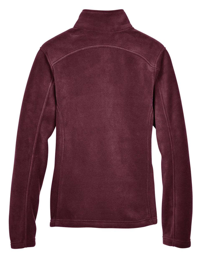 Rear View of Burgundy Women's Journey Fleece Jacket - 78190