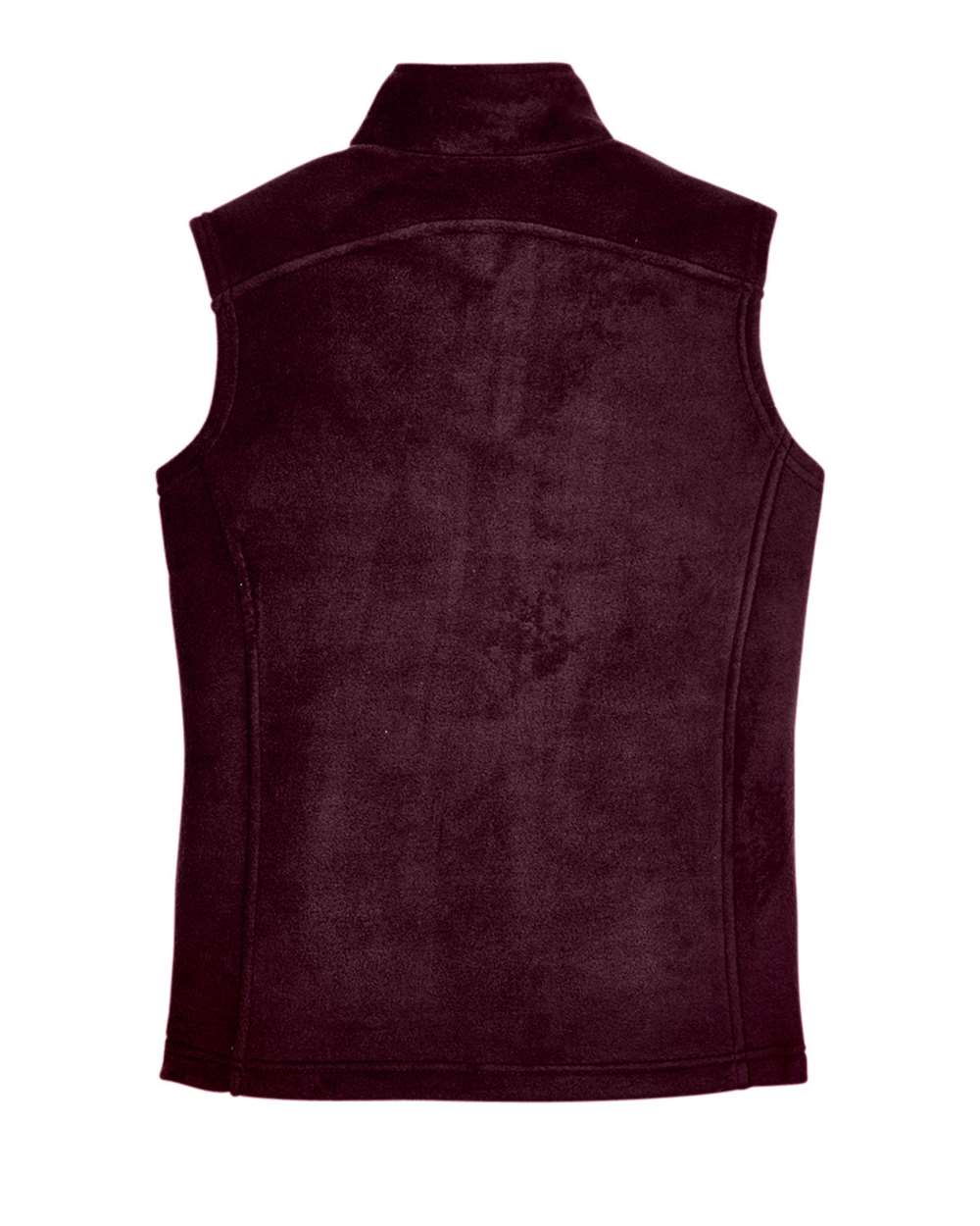 Rear View of Burgundy Women's Journey Fleece Vest - 78191