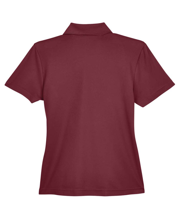 Rear View of Burgundy Women's Origin Performance Piqué Polo with Pocket - 78181P