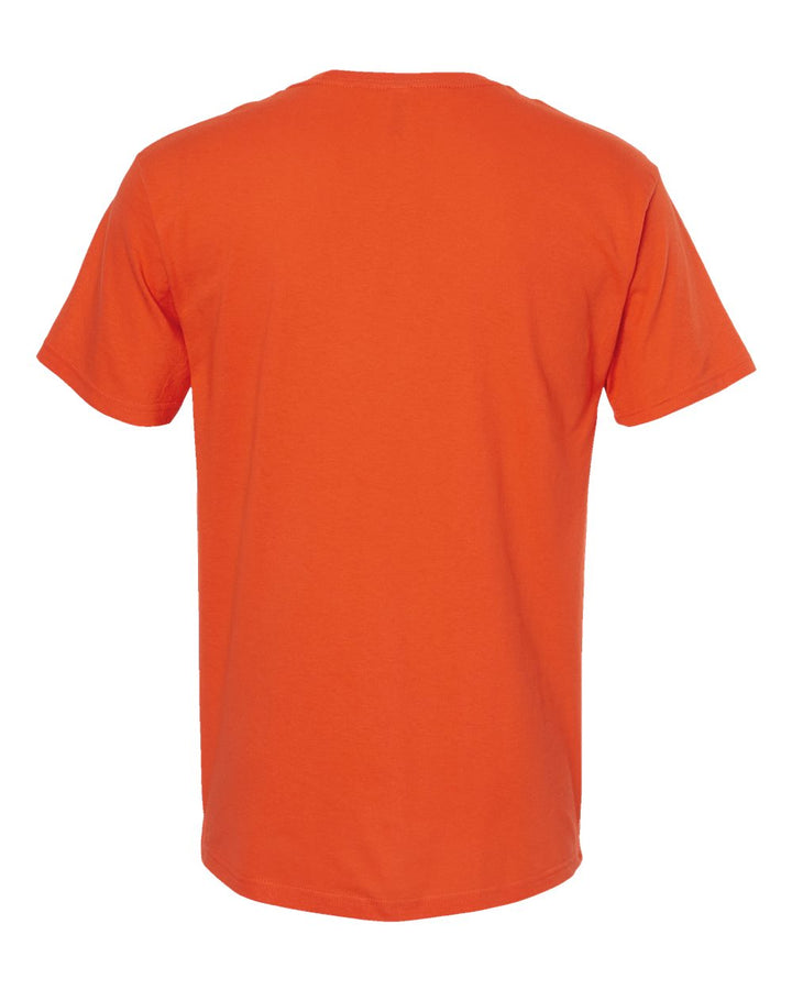 Rear View of Burnt Orange Gold Soft Touch T-Shirt - 4800