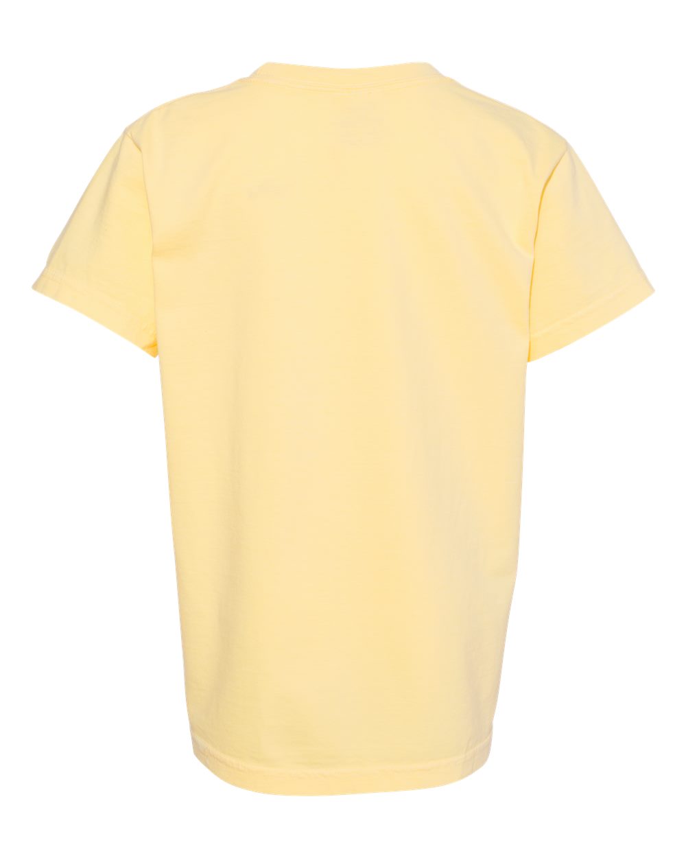 Rear View of Butter Garment-Dyed Youth Heavyweight T-Shirt - 9018