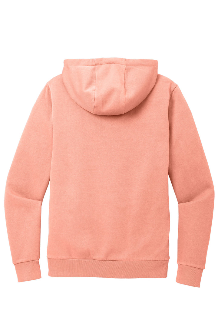 Rear View of CactsRsePk District Wash Fleece Hoodie DT2200
