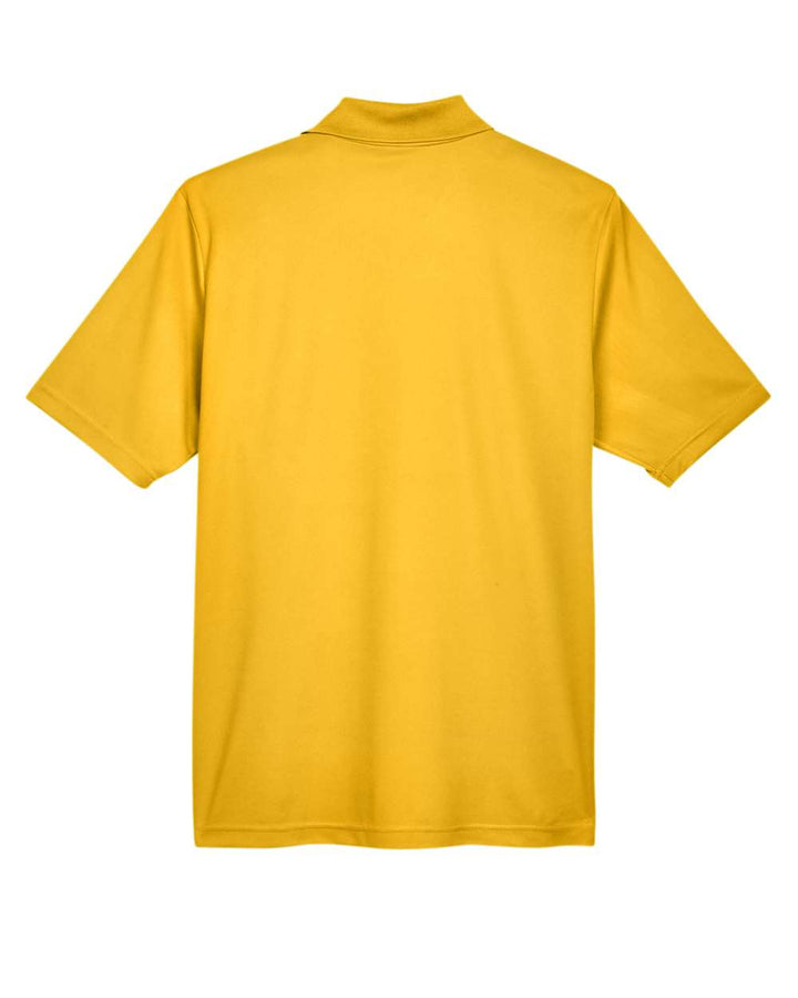 Rear View of Campus Gold Men's Origin Performance Piqué Polo - 88181