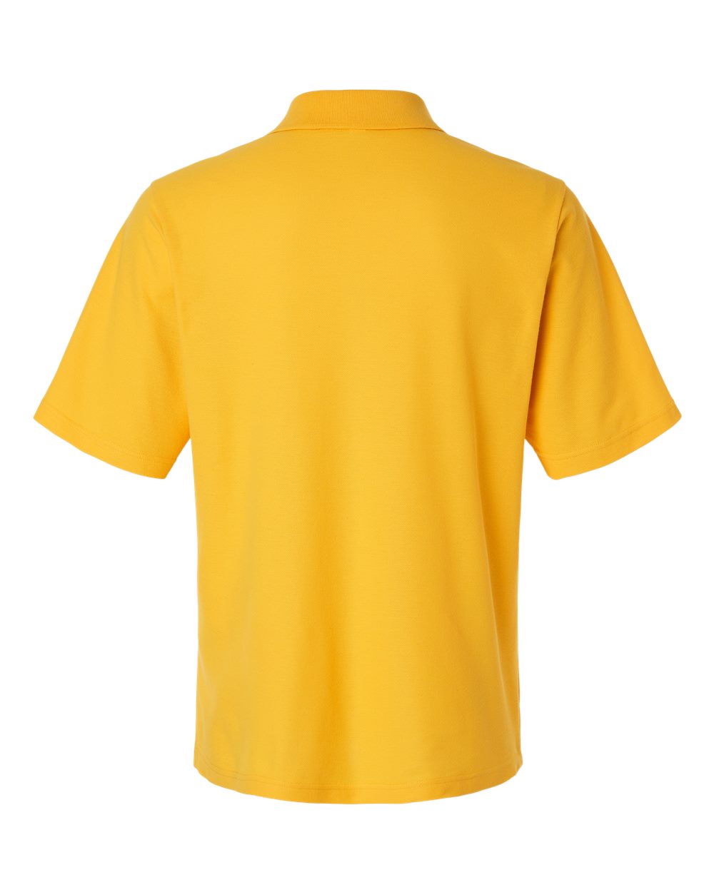 Rear View of Campus Gold Men's Resolve CVC Performance Pique Polo - CE106
