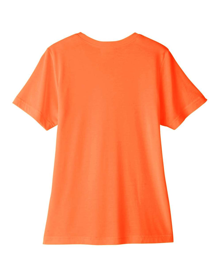 Rear View of Campus Orange Women's Fusion ChromaSoft™ Performance T-Shirt - CE111W