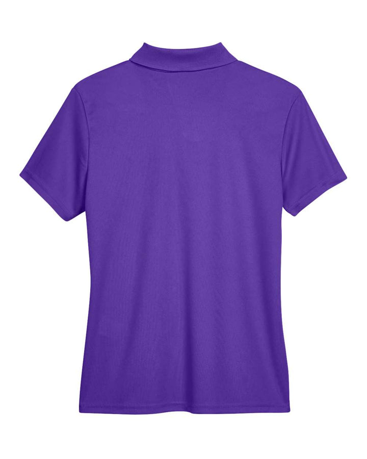 Rear View of Campus Purple Women's Origin Performance Piqué Polo - 78181
