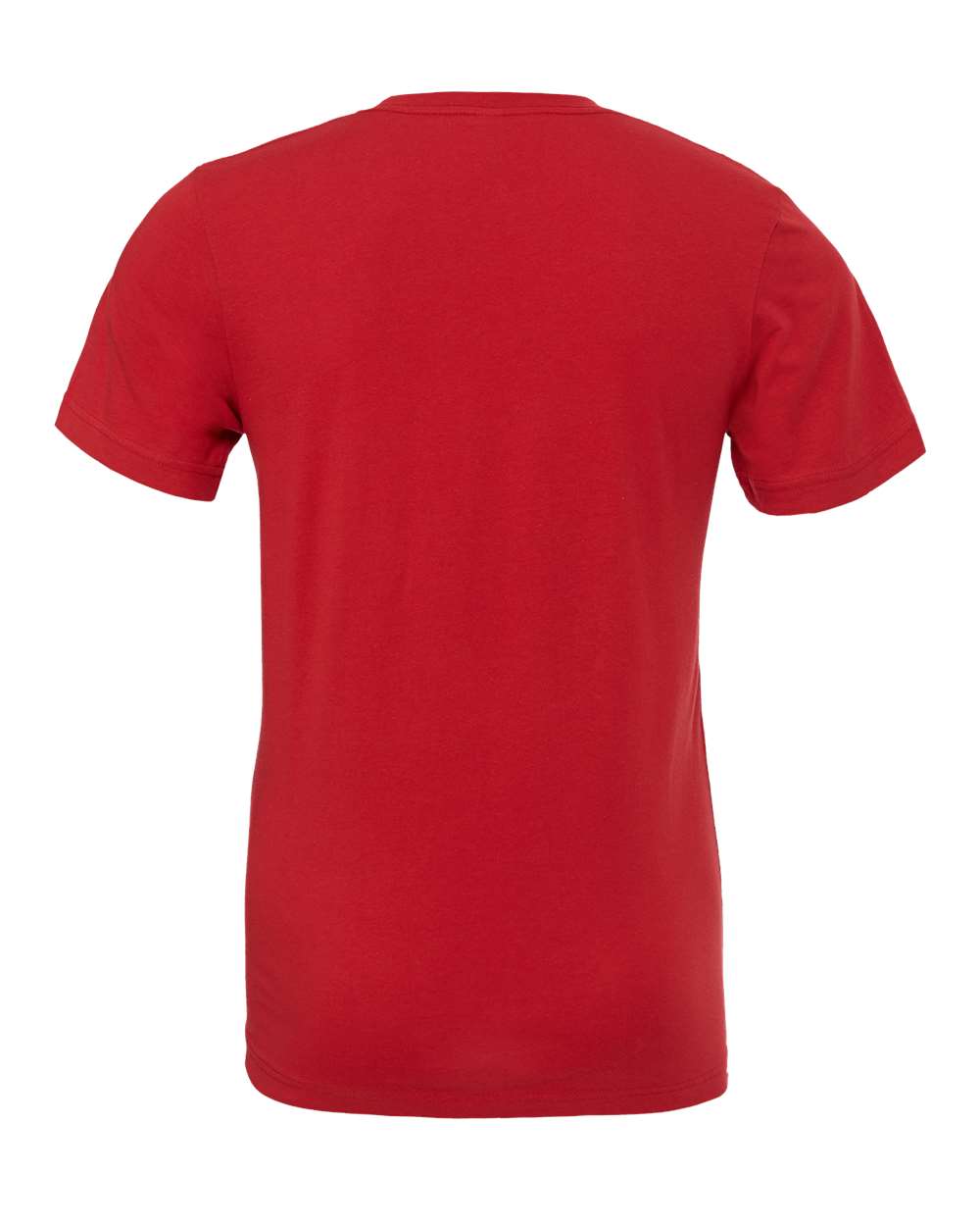 Rear View of Canvas Red Jersey Tee - 3001