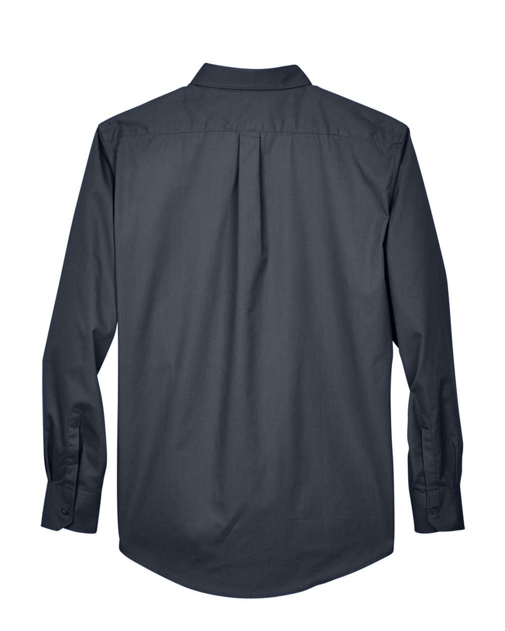 Rear View of Carbon Men's Operate Twill Dress Shirt - 88193