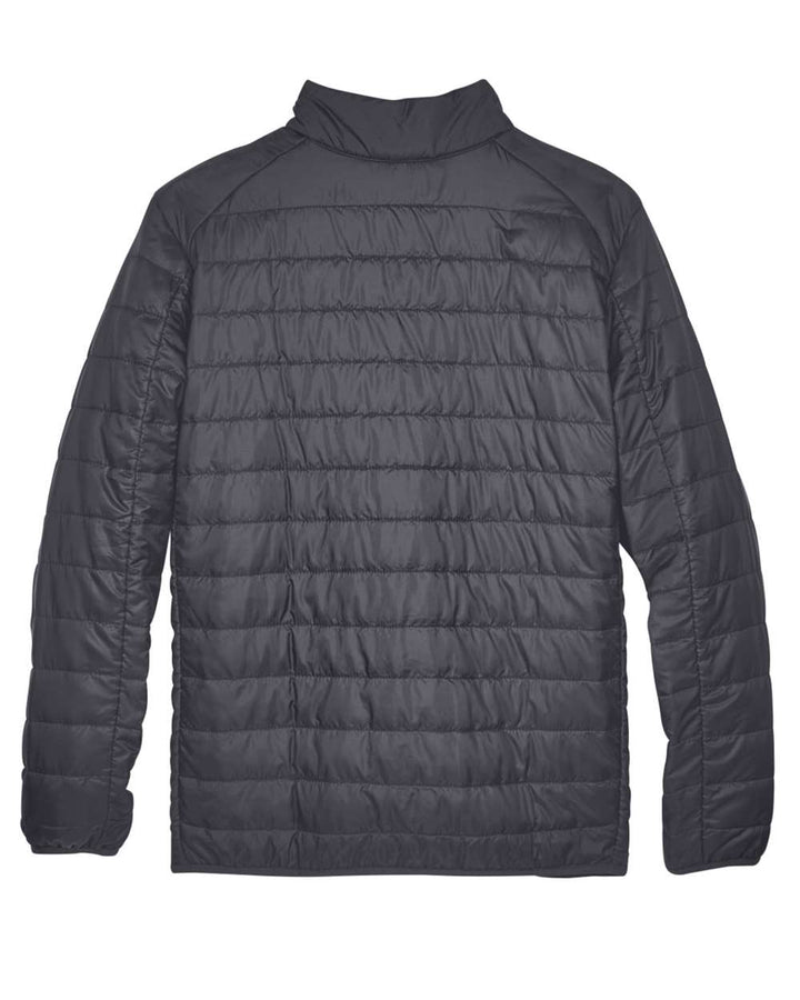 Rear View of Carbon Men's Prevail Packable Puffer Jacket - CE700