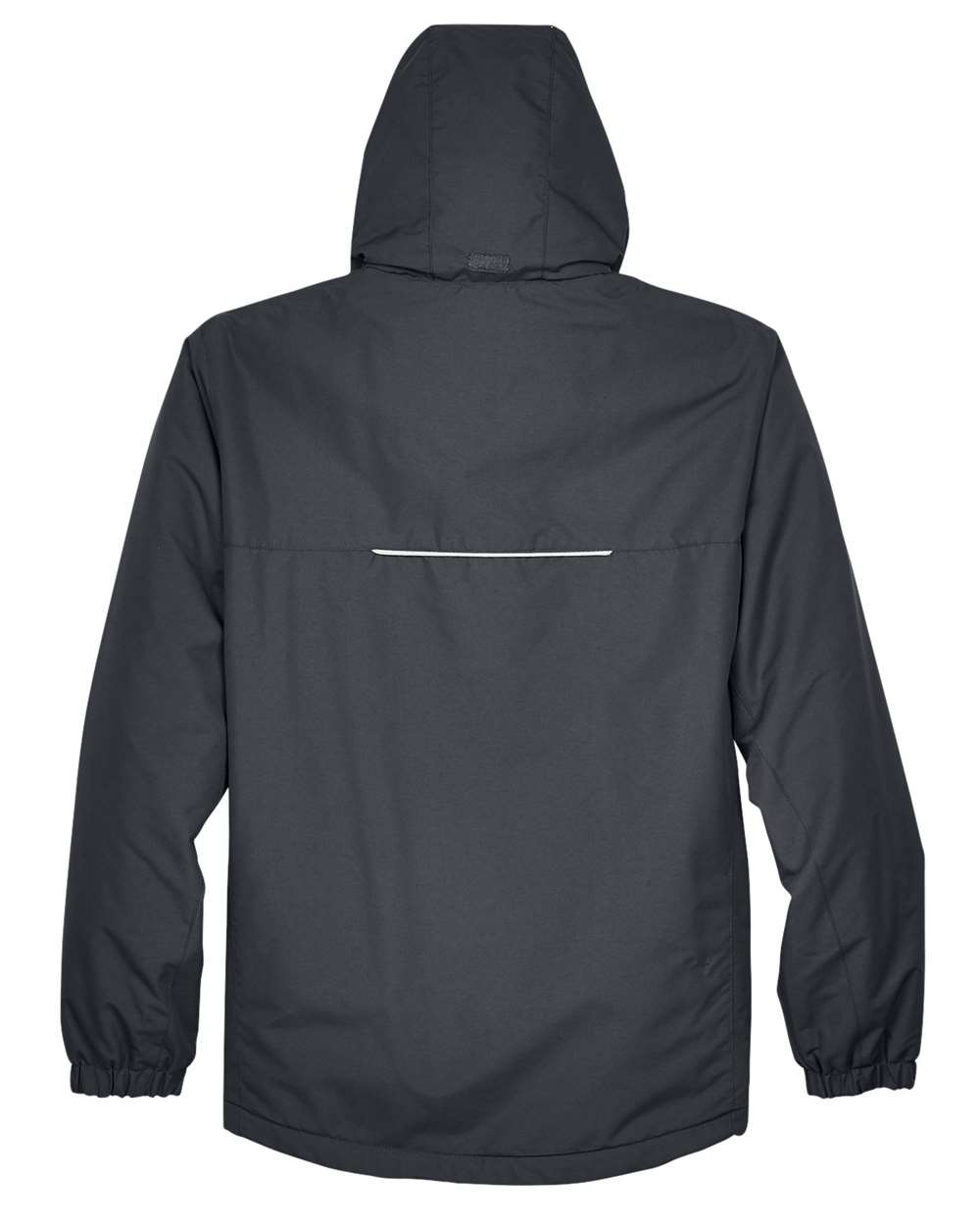 Rear View of Carbon Men's Profile Fleece-Lined All-Season Jacket - 88224