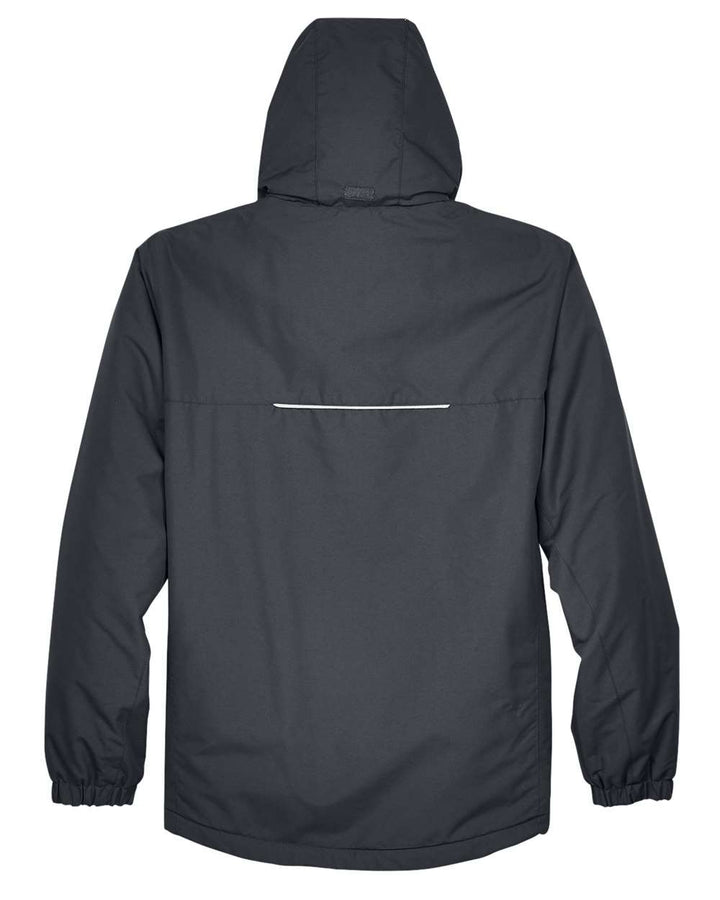 Rear View of Carbon Men's Profile Fleece-Lined All-Season Jacket - 88224