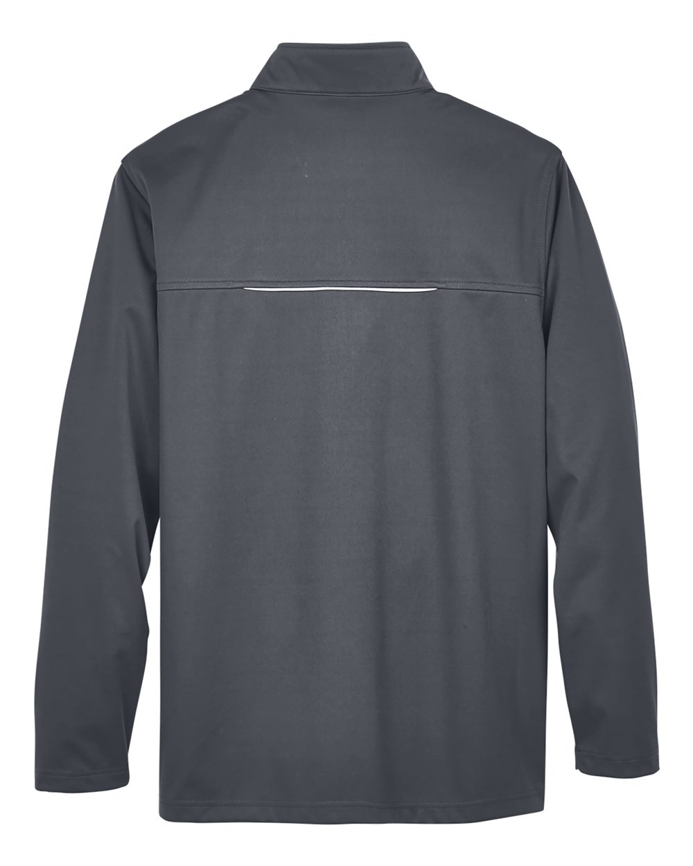Rear View of Carbon Men's Techno Lite Three-Layer Knit Tech-Shell - CE708