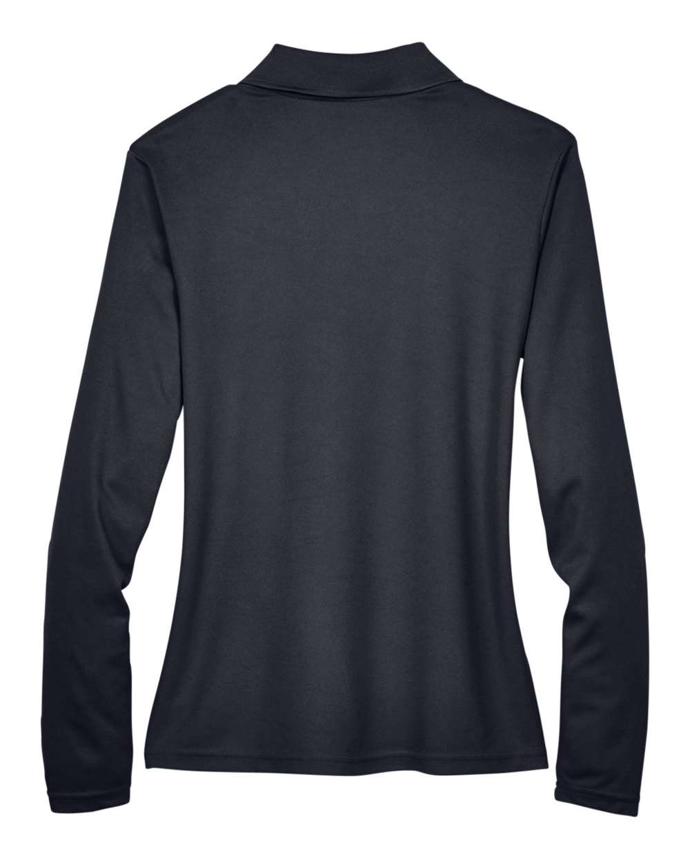 Rear View of Carbon Women's Pinnacle Performance Long Sleeve Piqué Polo - 78192