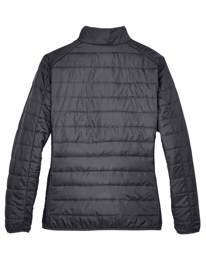 Rear View of Carbon Women's Prevail Packable Puffer Jacket - CE700W