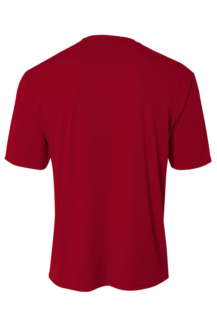 Rear View of Cardinal A4 Cooling Performance Short Sleeve Tee A4N3142