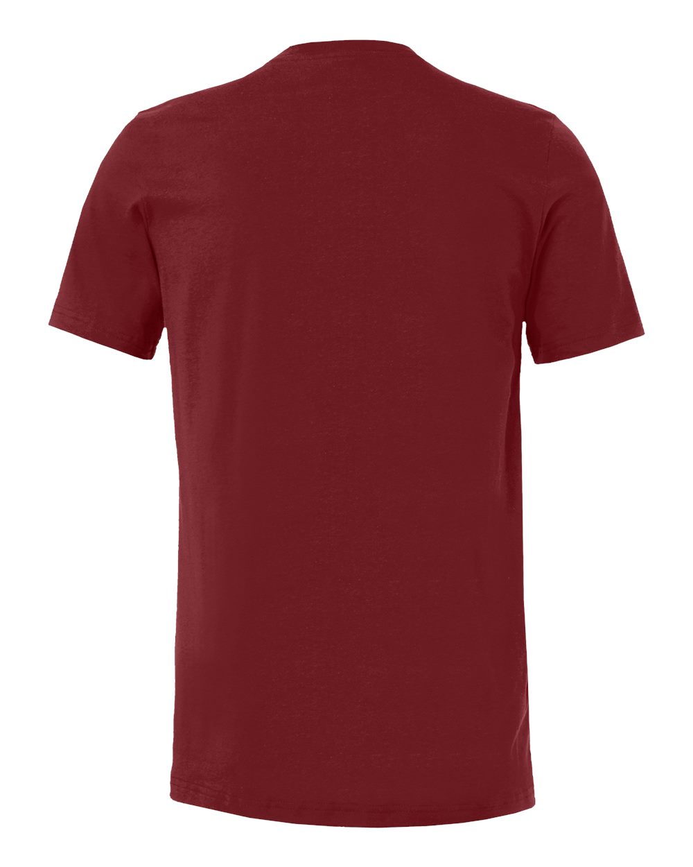 Rear View of Cardinal Jersey Tee - 3001