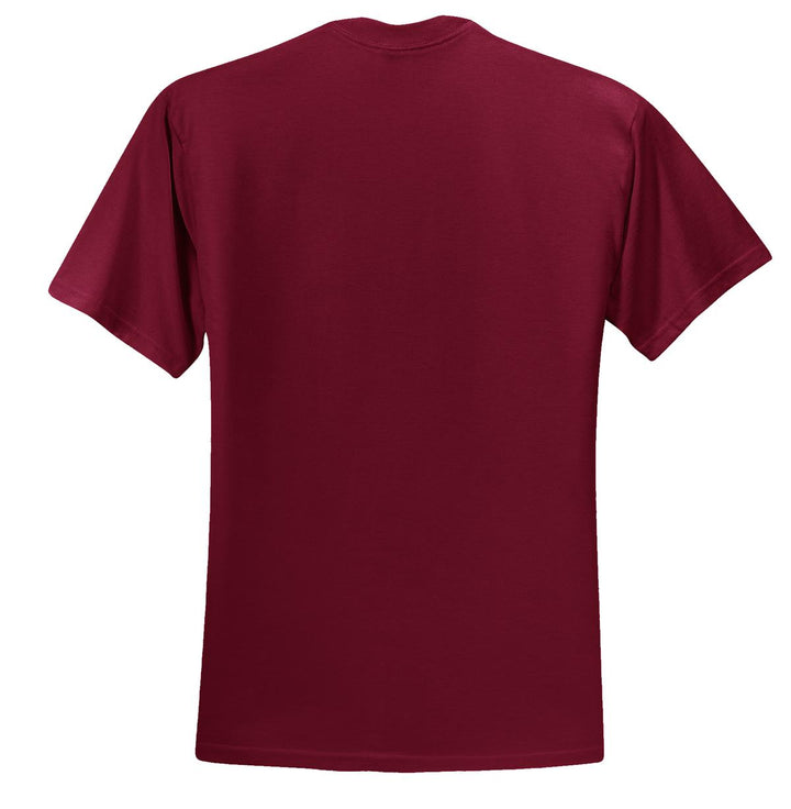 Rear View of CARDINAL Jerzees - Dri-Power 50/50 Cotton/Poly T-Shirt. 29M