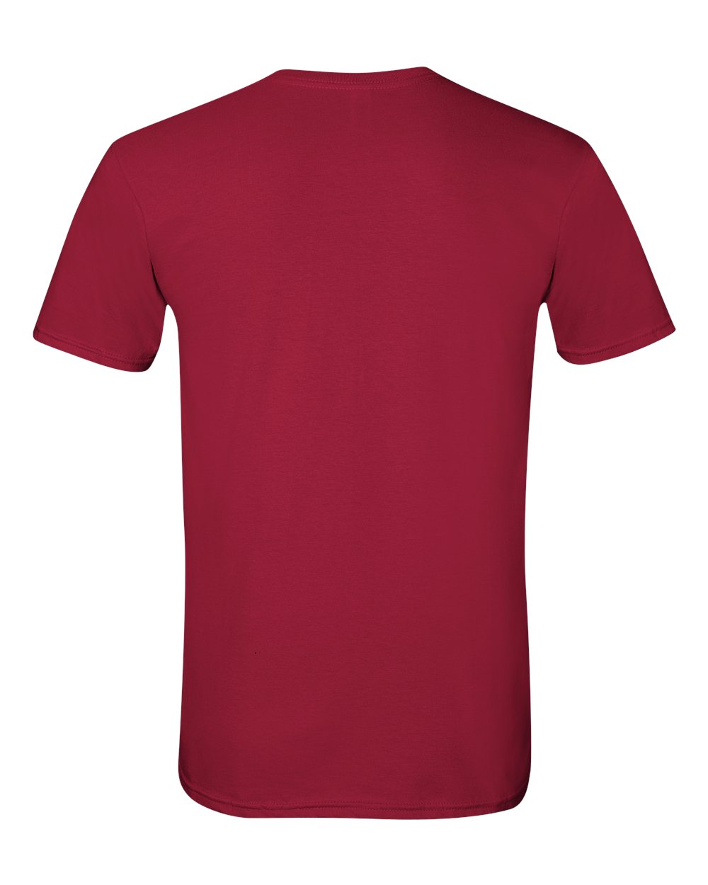 Rear View of Cardinal Red Softstyle® T-Shirt - 64000